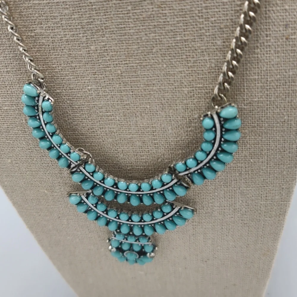 Spring Street Blue Stone Adjustable Necklace
